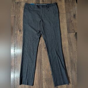 Fairlane Refined Wool Blend Slim Fit Mens Chinos Slacks Dark Gray 36x36 NWT!